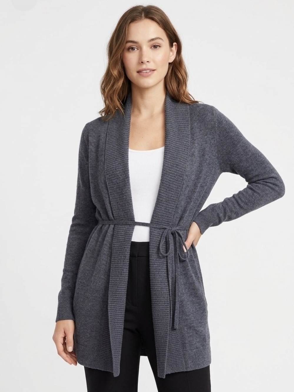 Barefoot Dreams CozyChic Ultra Lite Cardigan Blue Size Medium Boho Casual Comfy